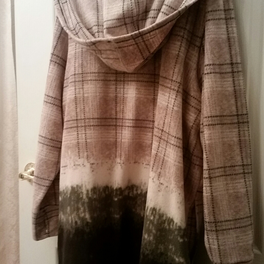 Cuddl Duds Hooded Jacket lagenlook 2X Fleece